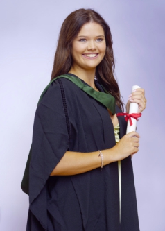 Using the official portrait photographers backdrop.